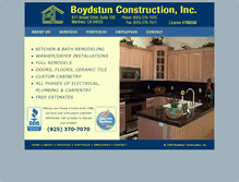 Tablet Screenshot of boydstunconstruction.com